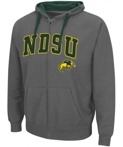 Men's Charcoal NDSU Bison Arch Logo 2.0 Full-Zip Hoodie $32.99 Sweatshirt