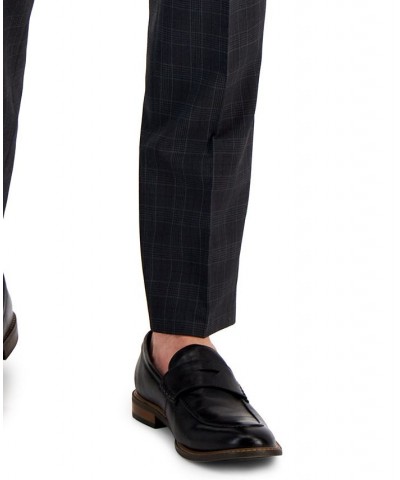 Boss Men's Modern-Fit Check Suit Pants Gray $89.44 Suits