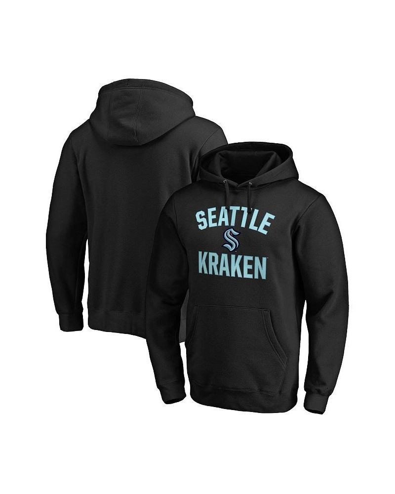 Men's Branded Black Seattle Kraken Big and Tall Victory Arch Pullover Hoodie $29.93 Sweatshirt