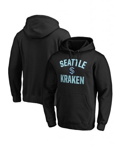 Men's Branded Black Seattle Kraken Big and Tall Victory Arch Pullover Hoodie $29.93 Sweatshirt