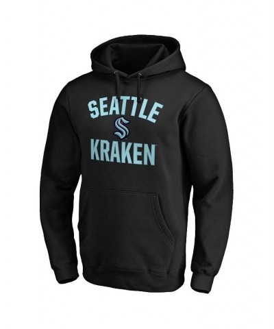 Men's Branded Black Seattle Kraken Big and Tall Victory Arch Pullover Hoodie $29.93 Sweatshirt