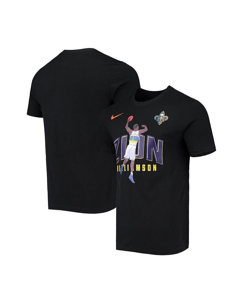 Men's Zion Williamson Black New Orleans Pelicans Hero Performance T-shirt $22.05 T-Shirts