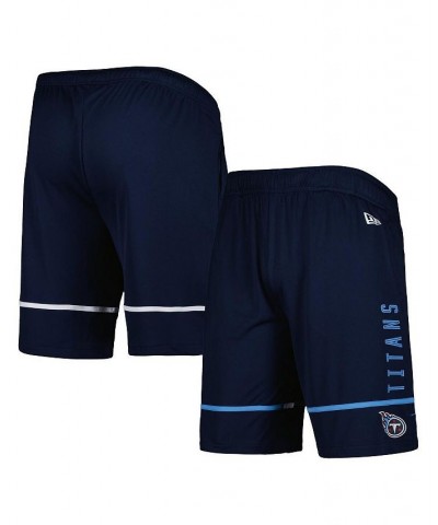 Men's Navy Tennessee Titans Combine Authentic Rusher Training Shorts $24.93 Shorts