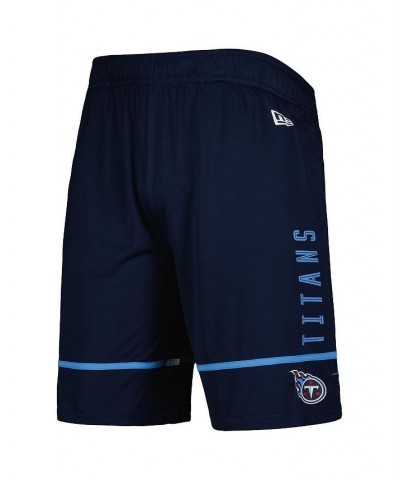 Men's Navy Tennessee Titans Combine Authentic Rusher Training Shorts $24.93 Shorts