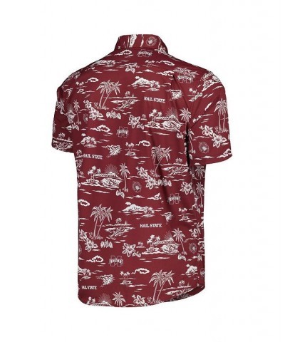 Men's Maroon Mississippi State Bulldogs Performance Button-Down Shirt $49.20 Shirts