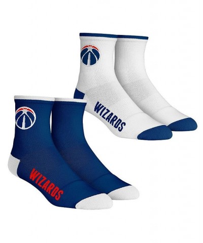 Men's Socks Washington Wizards Core Team 2-Pack Quarter Length Sock Set $13.24 Socks