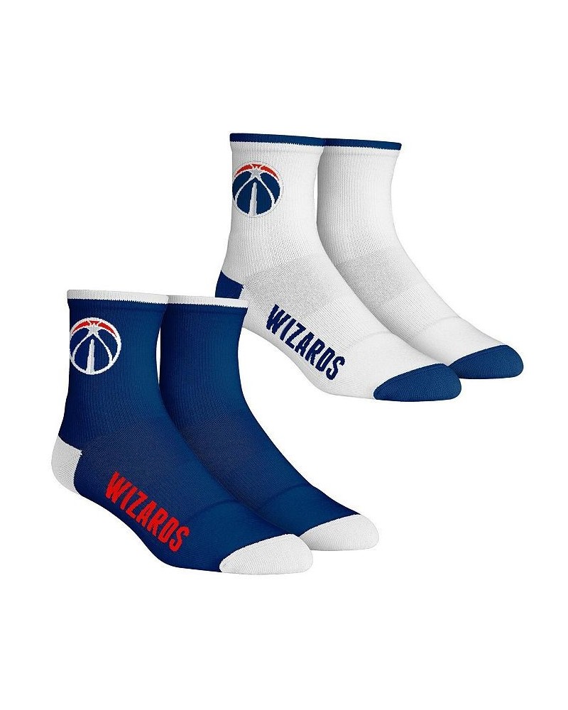 Men's Socks Washington Wizards Core Team 2-Pack Quarter Length Sock Set $13.24 Socks