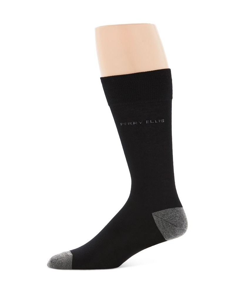 Perry Ellis Men's Logo Socks Black $8.60 Socks