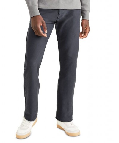 Men's Straight-Fit Comfort Knit Jean-Cut Pants Blue $36.48 Pants