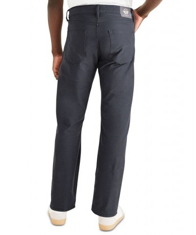 Men's Straight-Fit Comfort Knit Jean-Cut Pants Blue $36.48 Pants