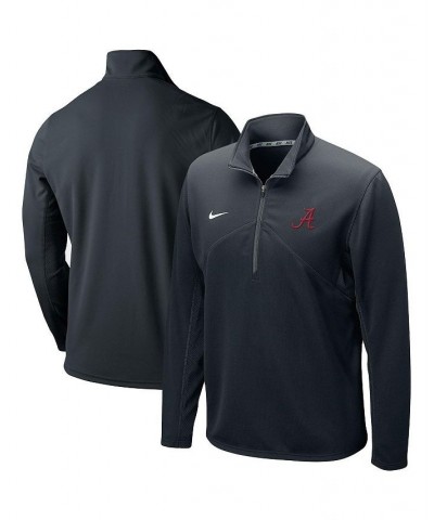 Men's Black Alabama Crimson Tide Primary Logo Training Performance Quarter-Zip Jacket $35.25 Jackets