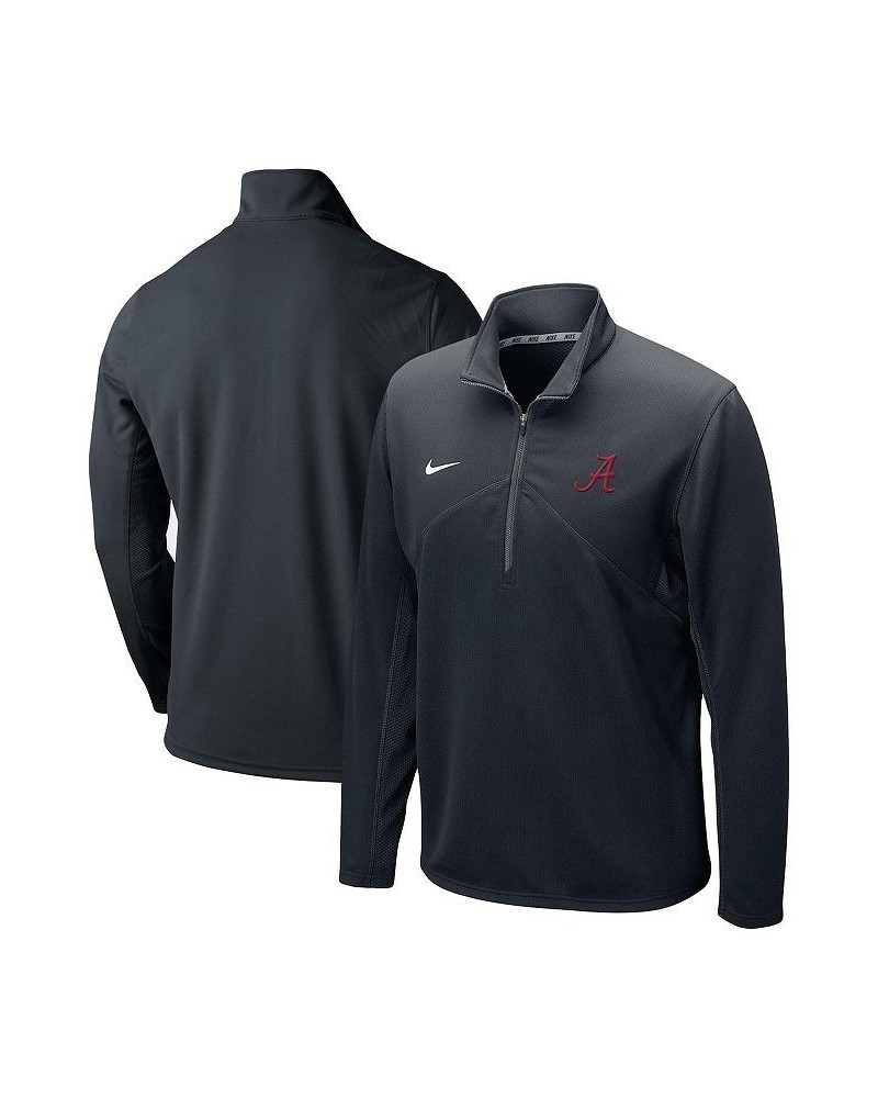 Men's Black Alabama Crimson Tide Primary Logo Training Performance Quarter-Zip Jacket $35.25 Jackets