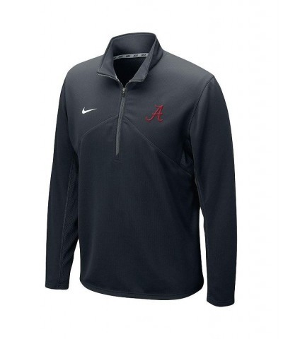 Men's Black Alabama Crimson Tide Primary Logo Training Performance Quarter-Zip Jacket $35.25 Jackets