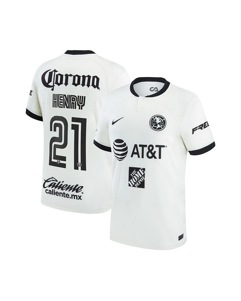 Men's Henry Martin White Club America 2022/23 Third Replica Jersey $61.60 Jersey