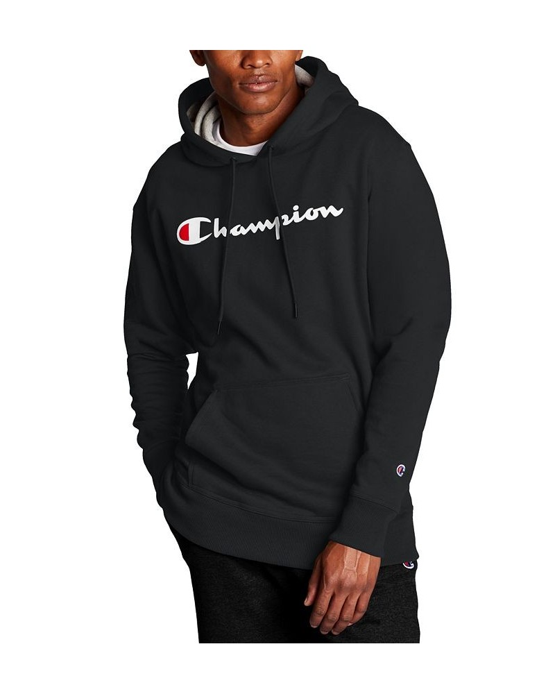 Men's Big & Tall Powerblend Logo Graphic Fleece Hoodie Black $25.11 Sweatshirt