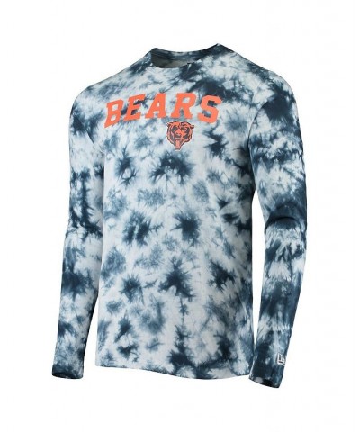 Men's Navy Chicago Bears Tie-Dye Long Sleeve T-shirt $23.03 T-Shirts