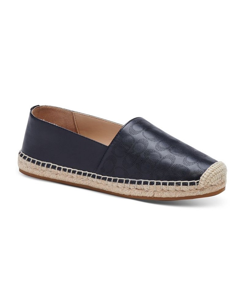 Womens Carley Espadrille Flats Black $58.90 Shoes