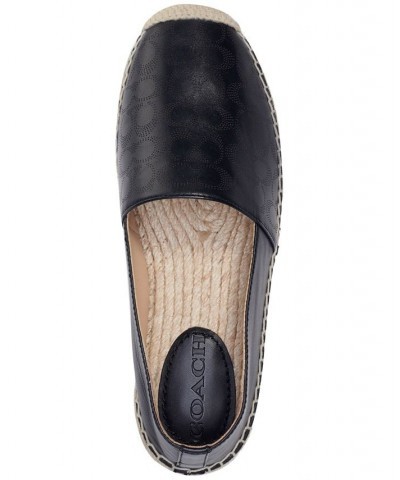 Womens Carley Espadrille Flats Black $58.90 Shoes