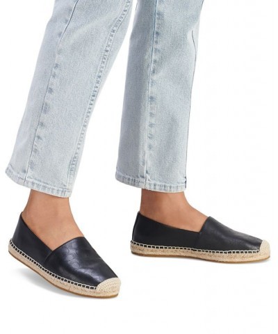 Womens Carley Espadrille Flats Black $58.90 Shoes