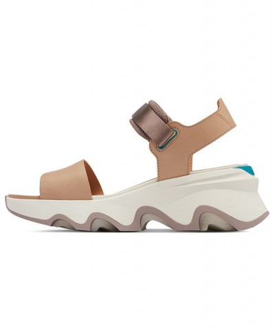 Women's Kinetic Impact Ankle-Strap Sport Platform Sandals Brown $56.55 Shoes