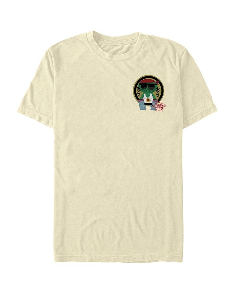 Marvel Men's Spider-Man Spiderverse Fish Sticker Short Sleeve T-Shirt Tan/Beige $16.80 T-Shirts