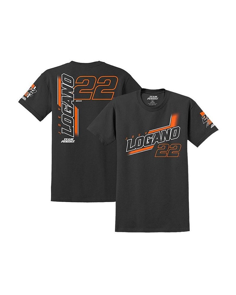 Men's Black Joey Logano Lifestyle T-shirt $17.86 T-Shirts