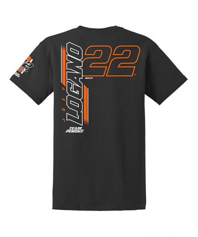 Men's Black Joey Logano Lifestyle T-shirt $17.86 T-Shirts