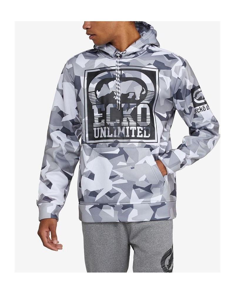 Men's Prism Pyramid Hoodie Gray $28.56 Sweatshirt