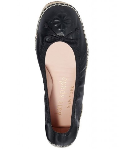 Women's Clubhouse Espadrille Flats Black $56.68 Shoes