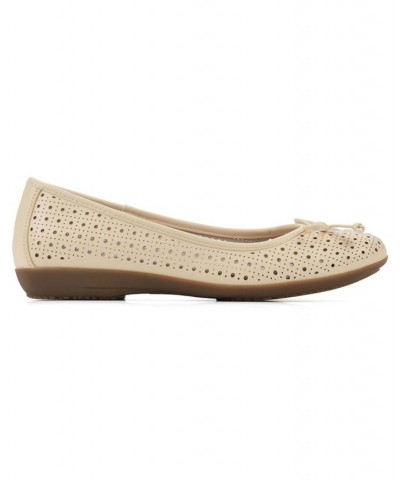 Women's Cheryl Ballet Flats Yellow $35.19 Shoes