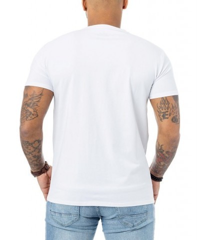 Men's Tiger Rhinestone T-shirt White $20.25 T-Shirts