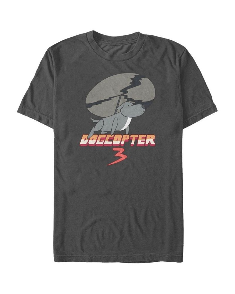 Men's Steven Universe Dogcopter 3 Short Sleeve T- shirt Gray $18.54 T-Shirts