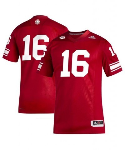 Men's 16 Red Louisville Cardinals Premier Strategy Football Jersey $50.00 Jersey