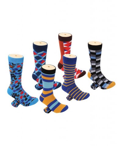 Men's Snazzy Collection Dress Socks Pack of 6 Lavender $13.60 Socks