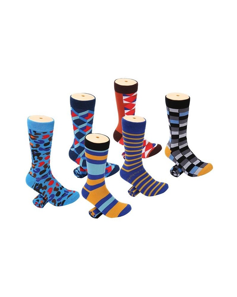 Men's Snazzy Collection Dress Socks Pack of 6 Lavender $13.60 Socks