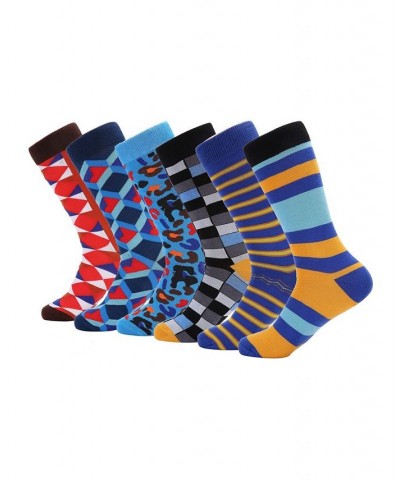 Men's Snazzy Collection Dress Socks Pack of 6 Lavender $13.60 Socks