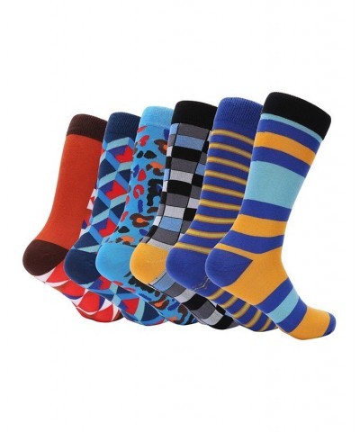 Men's Snazzy Collection Dress Socks Pack of 6 Lavender $13.60 Socks