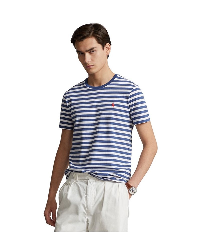 Men's Classic-Fit Striped Jersey T-Shirt PD01 $31.85 T-Shirts