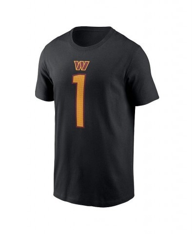 Men's Jahan Dotson Black Washington Commanders Player Name and Number T-shirt $21.50 T-Shirts