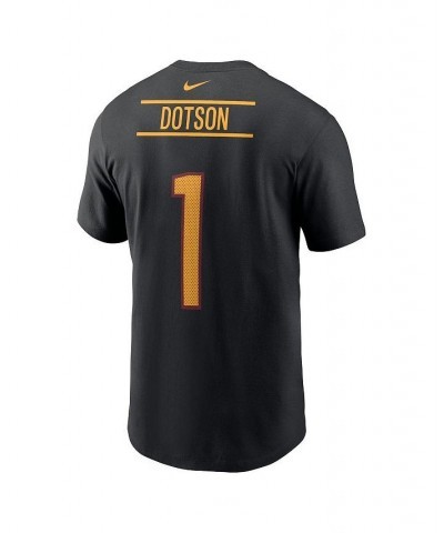 Men's Jahan Dotson Black Washington Commanders Player Name and Number T-shirt $21.50 T-Shirts