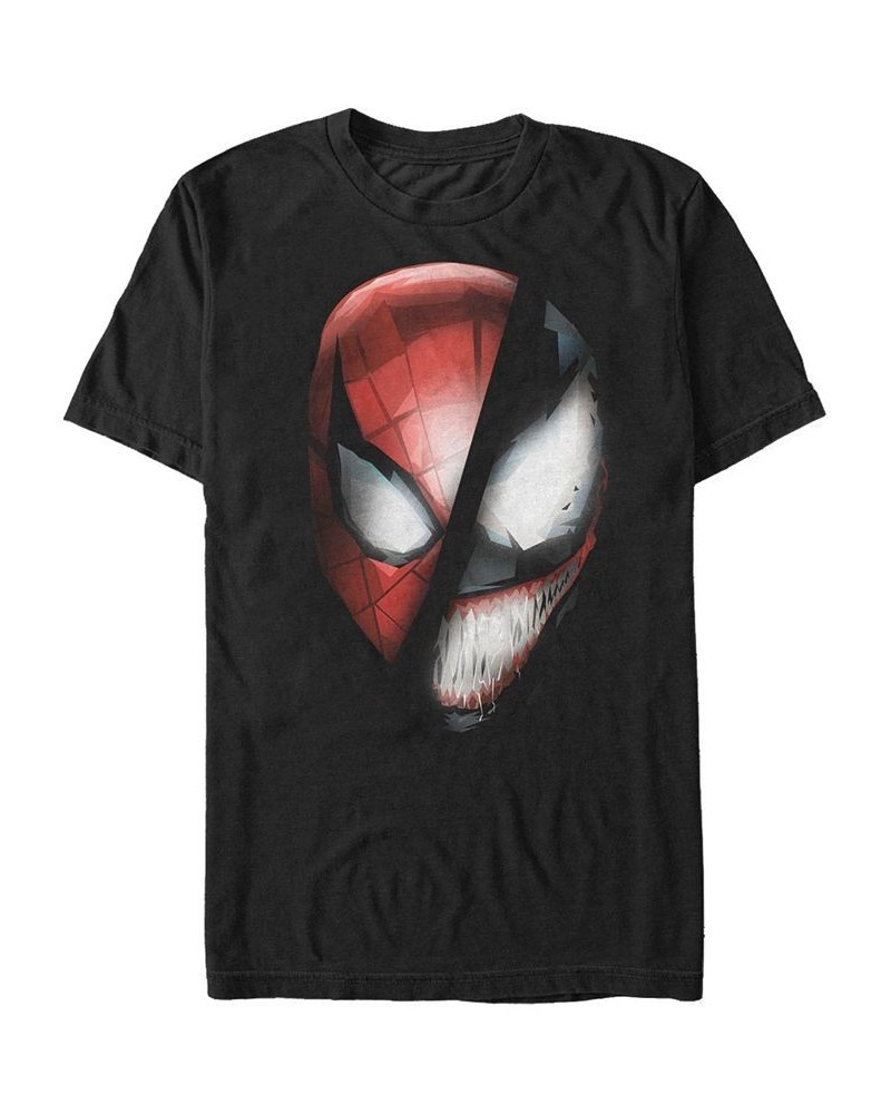 Marvel Men's Universe Spider-Man Venom Face off Short Sleeve T-Shirt Black $20.29 T-Shirts