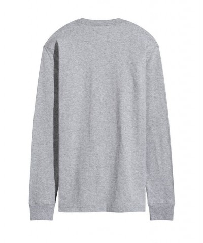 Men's ACDC Money Talks Long Sleeve T-shirt Gray $25.20 T-Shirts