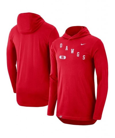 Men's Red Georgia Bulldogs Team Performance Long Sleeve Hoodie T-shirt $29.14 T-Shirts