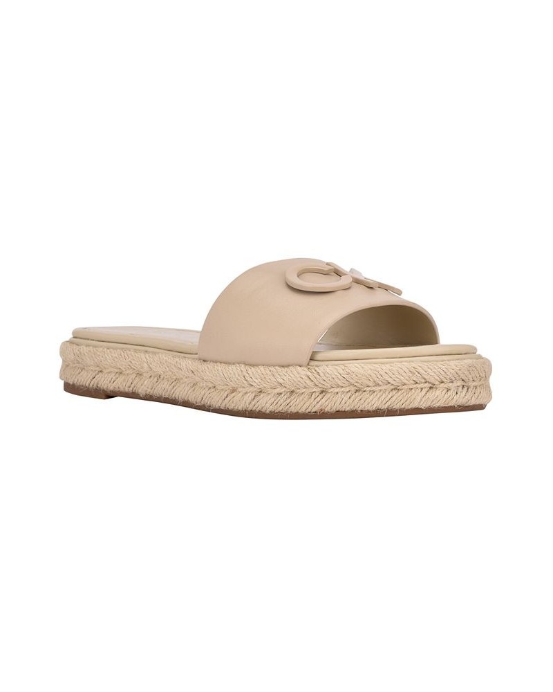 Women's Tasia Slide Sandals Tan/Beige $36.49 Shoes