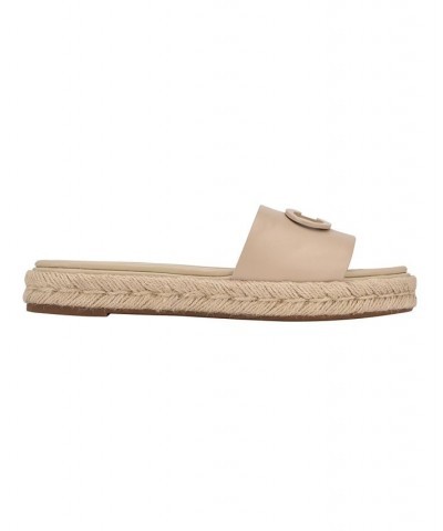 Women's Tasia Slide Sandals Tan/Beige $36.49 Shoes