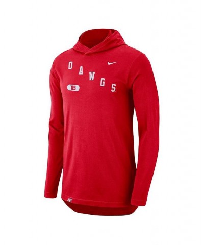 Men's Red Georgia Bulldogs Team Performance Long Sleeve Hoodie T-shirt $29.14 T-Shirts