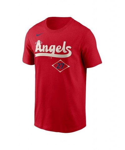 Men's Mike Trout Red Los Angeles Angels 2022 City Connect Name and Number T-shirt $22.50 T-Shirts