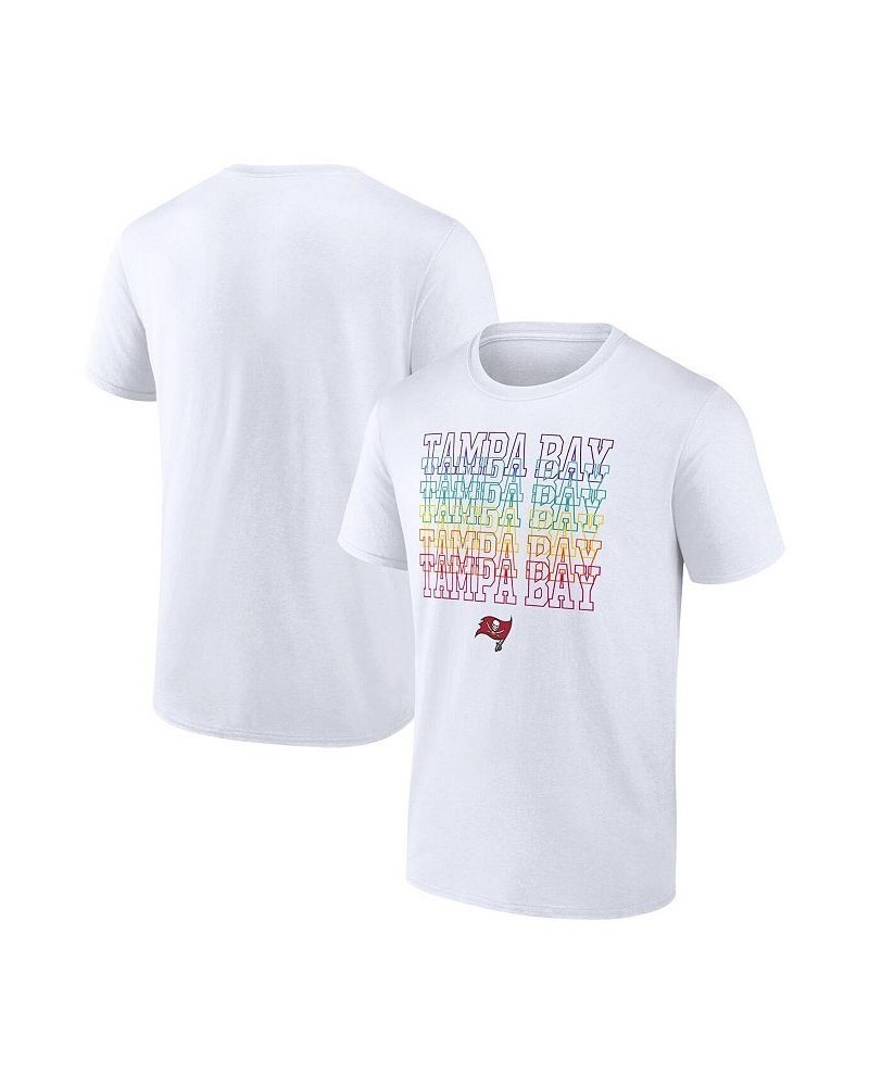 Men's Branded White Tampa Bay Buccaneers City Pride Team T-shirt $19.79 T-Shirts