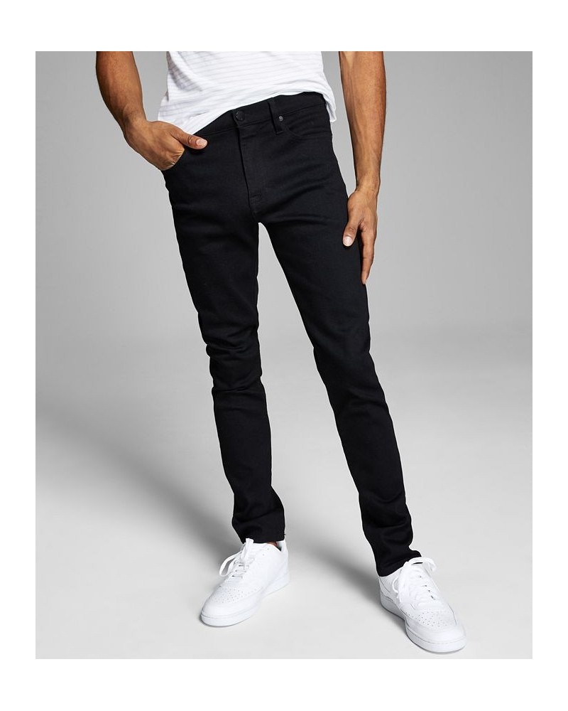 Men's Skinny-Fit Stretch Jeans Black $15.05 Jeans