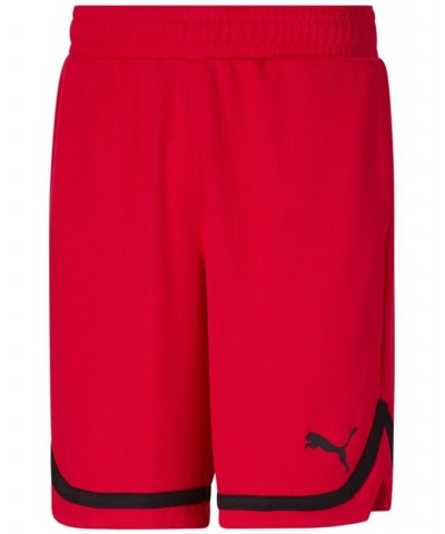 Men's Rtg Regular-Fit Moisture-Wicking Mesh 10" Basketball Shorts Red $19.21 Shorts